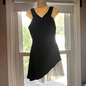 Black and white cocktail dress